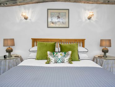 Elegant double bedroom in a character Suffolk cottage with countryside charm