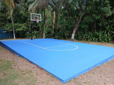 Mini Basketball Court at Golden Clouds Villa, St. Mary, Jamaica