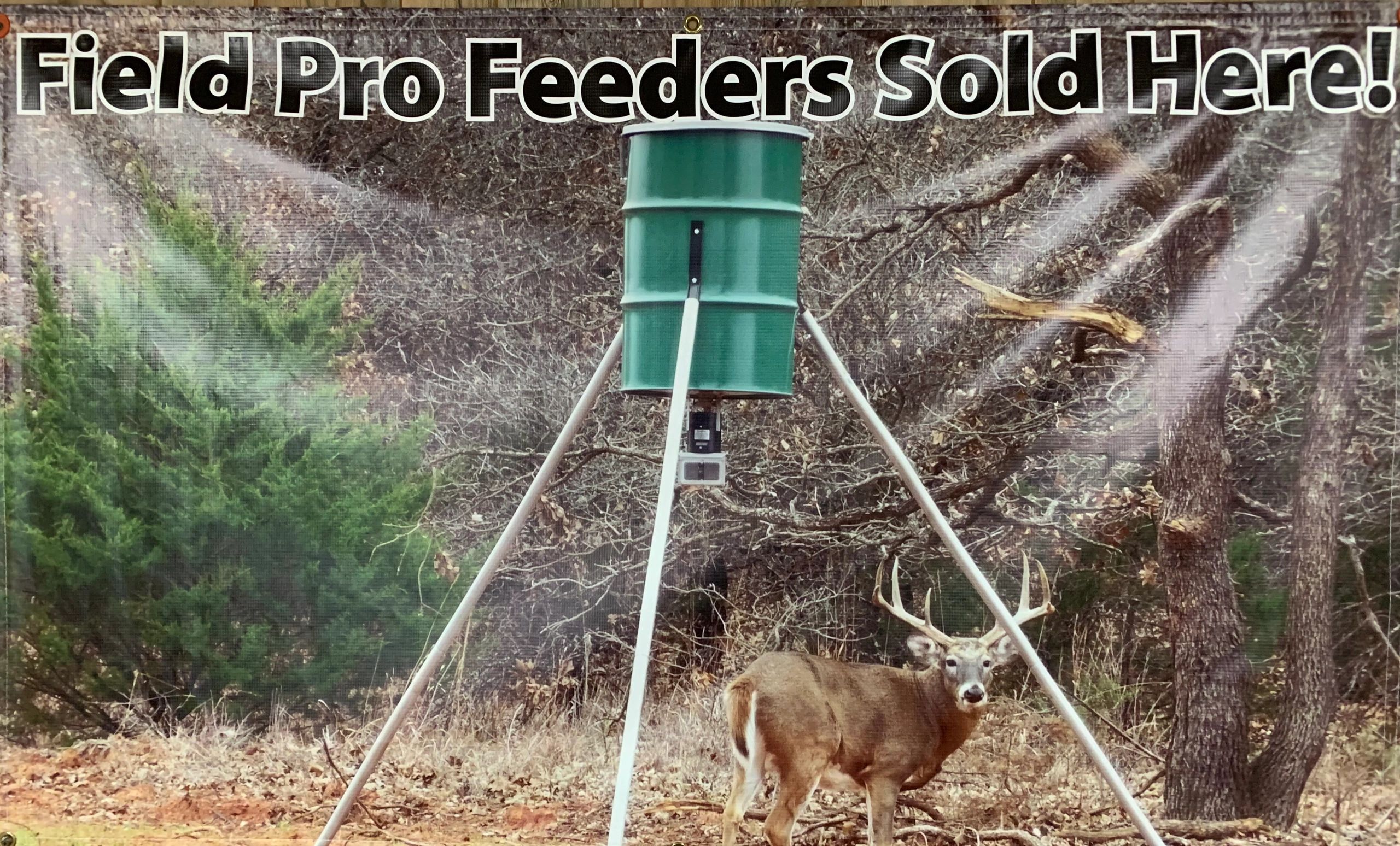 We sell deer feeders