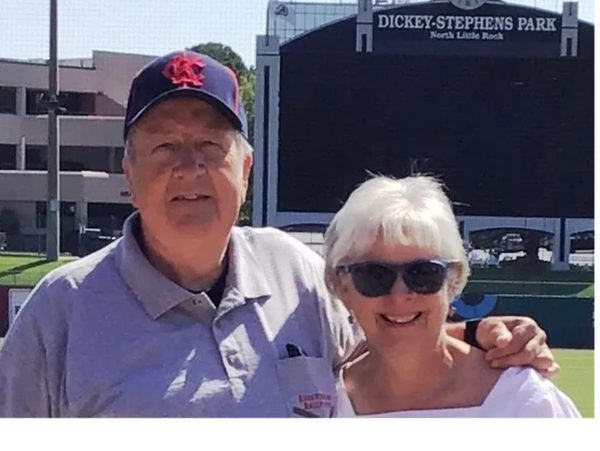 Jim and Susan Yeager at Dickey Stephens Park