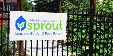 Drake University Sprout Garden Permaculture Education Community Garden Swales Food Forest Rainscape