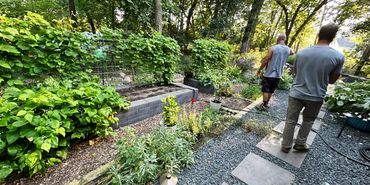 Permaculture Garden Beds Hardscape Path