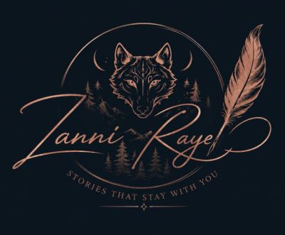 Artistic logo featuring a wolf, feather, and name with tagline.