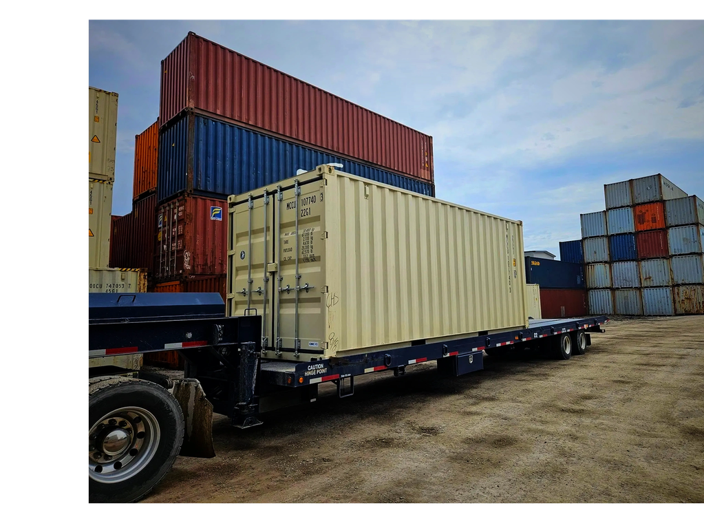 New 20ft beige shipping container