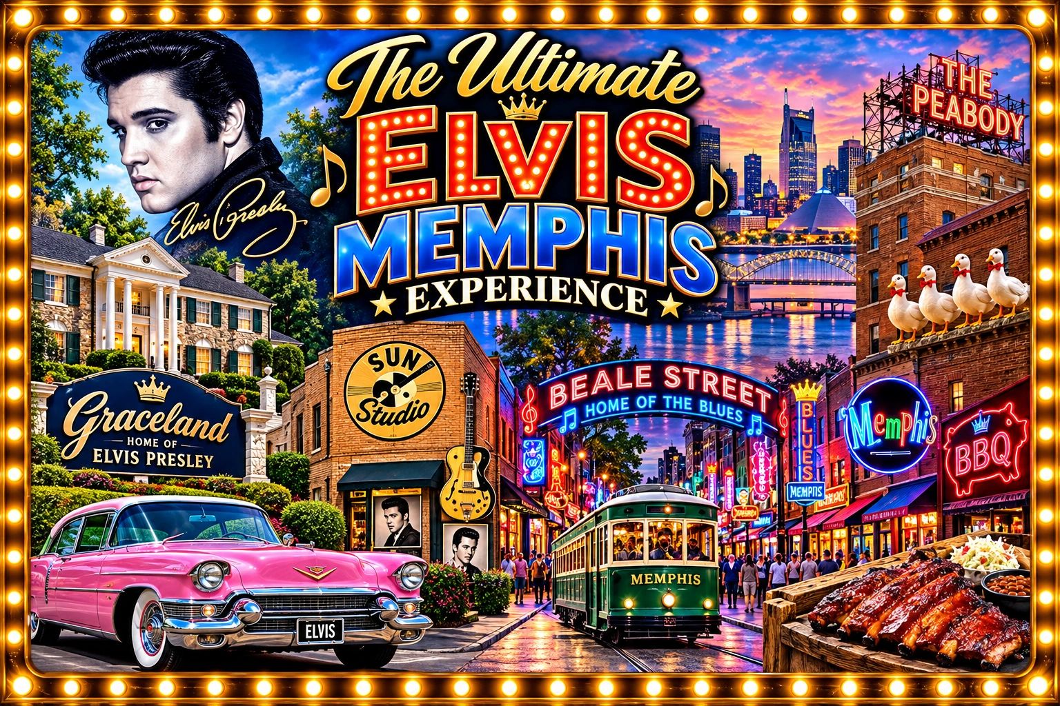 Ultimate Memphis Trip – private Graceland and Beale Street day tour from Nashville