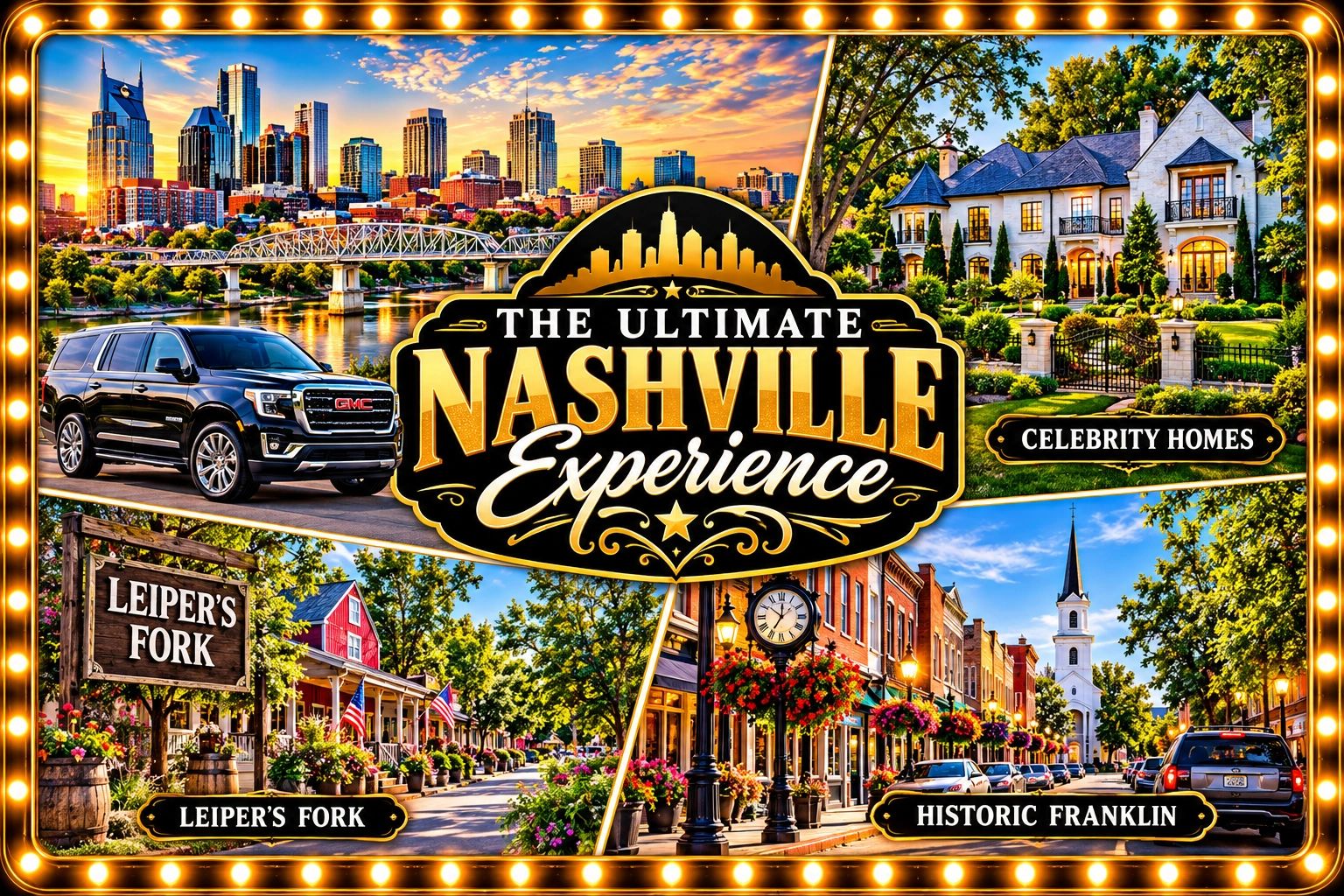 Ultimate Nashville Experience – private tour of Nashville, celebrity homes, Leiper's Fork, Franklin