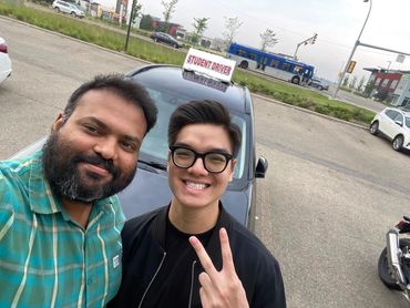 Studennt from Vietnam Passed the Alberta Road Test after Training With Neurons Driving School