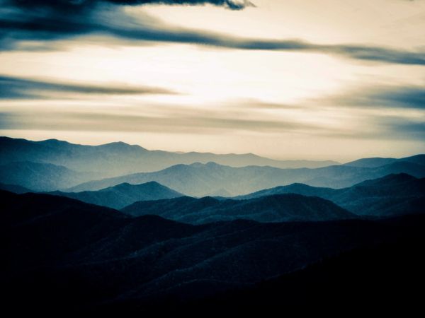 Smoky mountains, sunset, art, artwork, photography, barry altmark