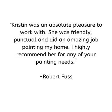 Painting customer testimonial