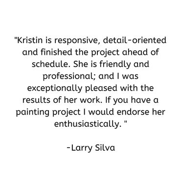 Painting customer testimonial