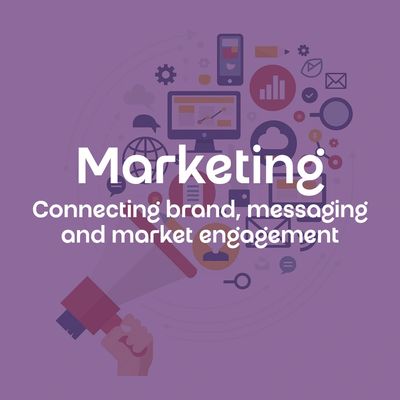 Media and communications connecting brand, messaging, and market engagement.