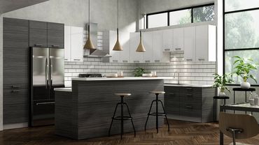 Frameless Line Dusk Grey and Laque White