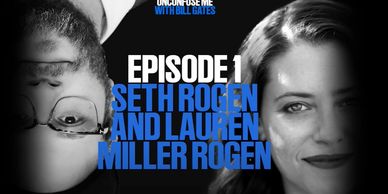 Promotional image for Episode 1 featuring Seth Rogen and Lauren Miller Rogen.