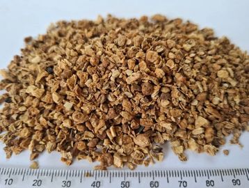 Dried Devil’s Claw 3mm tea‑cut with cleanly sliced pieces for joint‑support and wellness infusions.