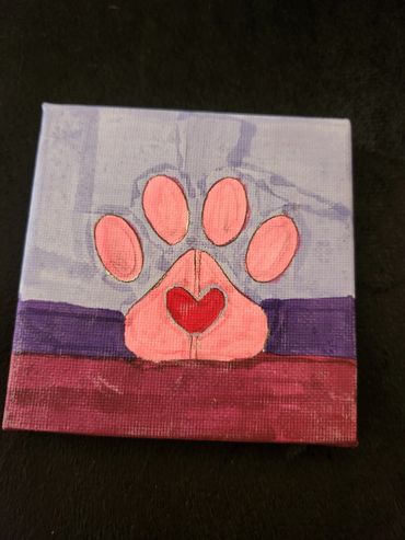 Pawprint art