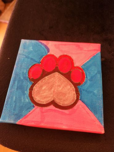 Pawprint art