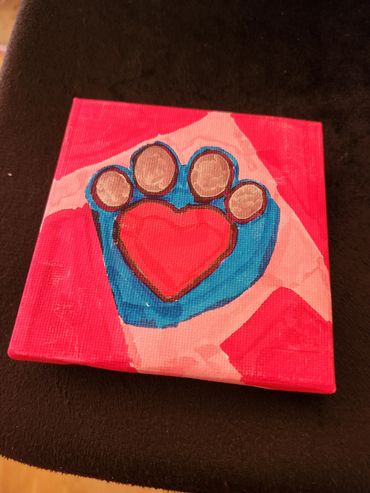 Pawprint art