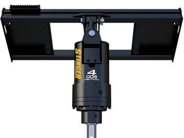 Industrial vibratory equipment labeled STINGER.