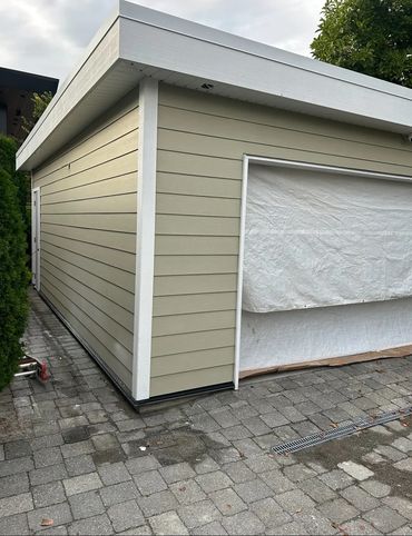 Garage Building, Garage Building in West Vancouver, Garage Construction,
