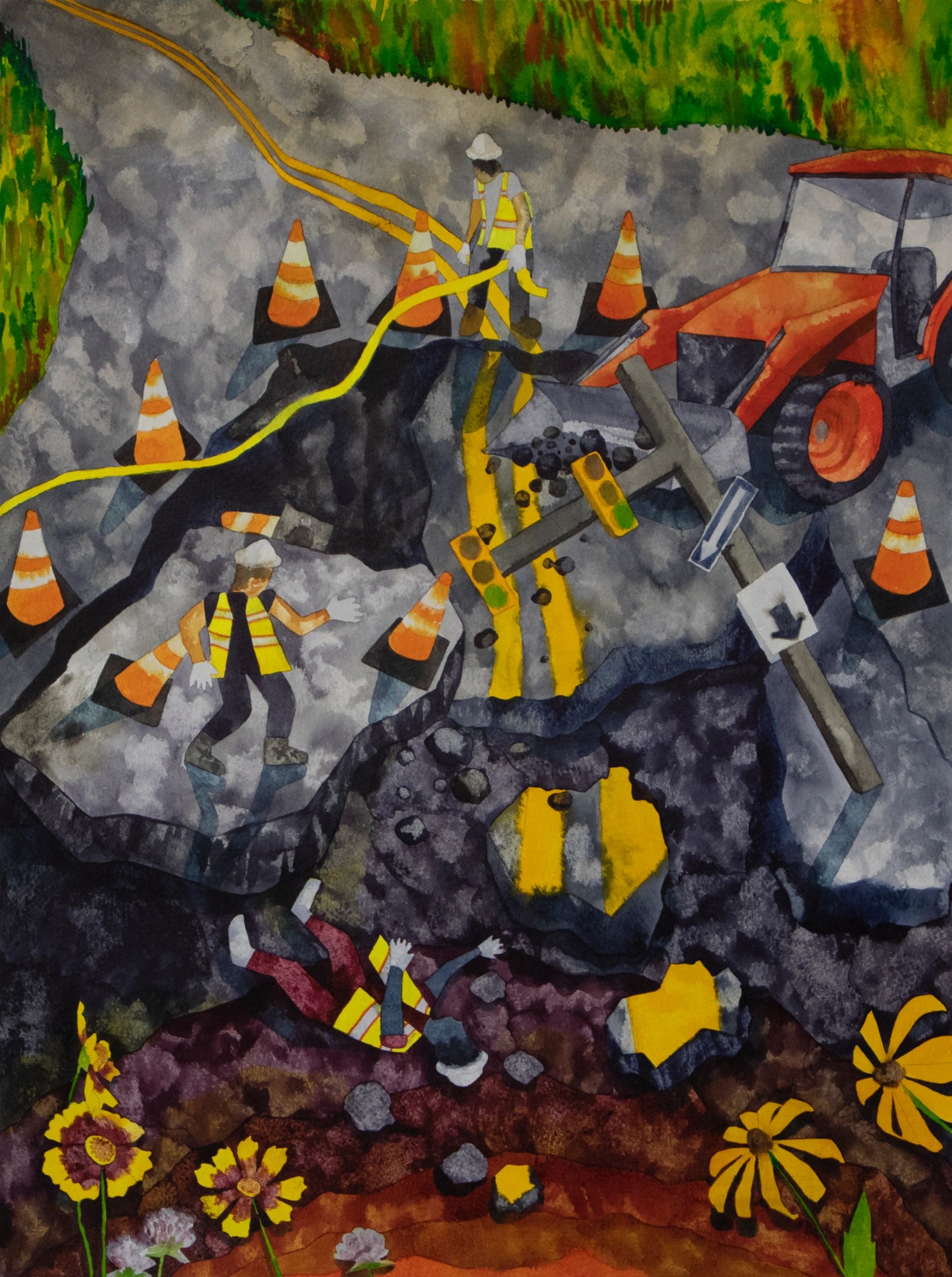 Sinkhole
15x20”
Ink on paper, 2019