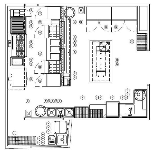 Restaurant Equipment Floorplan
