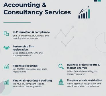 List of accounting and consultancy services provided.