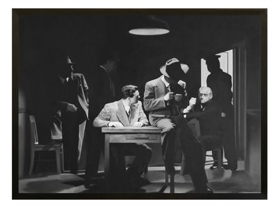 "The Hunted-Harry Neumann" Oil on canvas. 36in x 48in