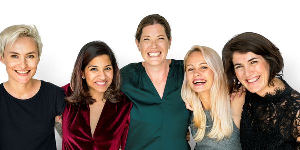 Happy ladies excited about self-defense