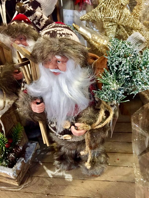 Standing Santa figure Christmas decoration