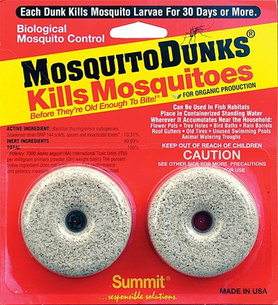 Mosquito Dunk® 2 pack. Manufactured by Summit Chemical Company for over 50 years.