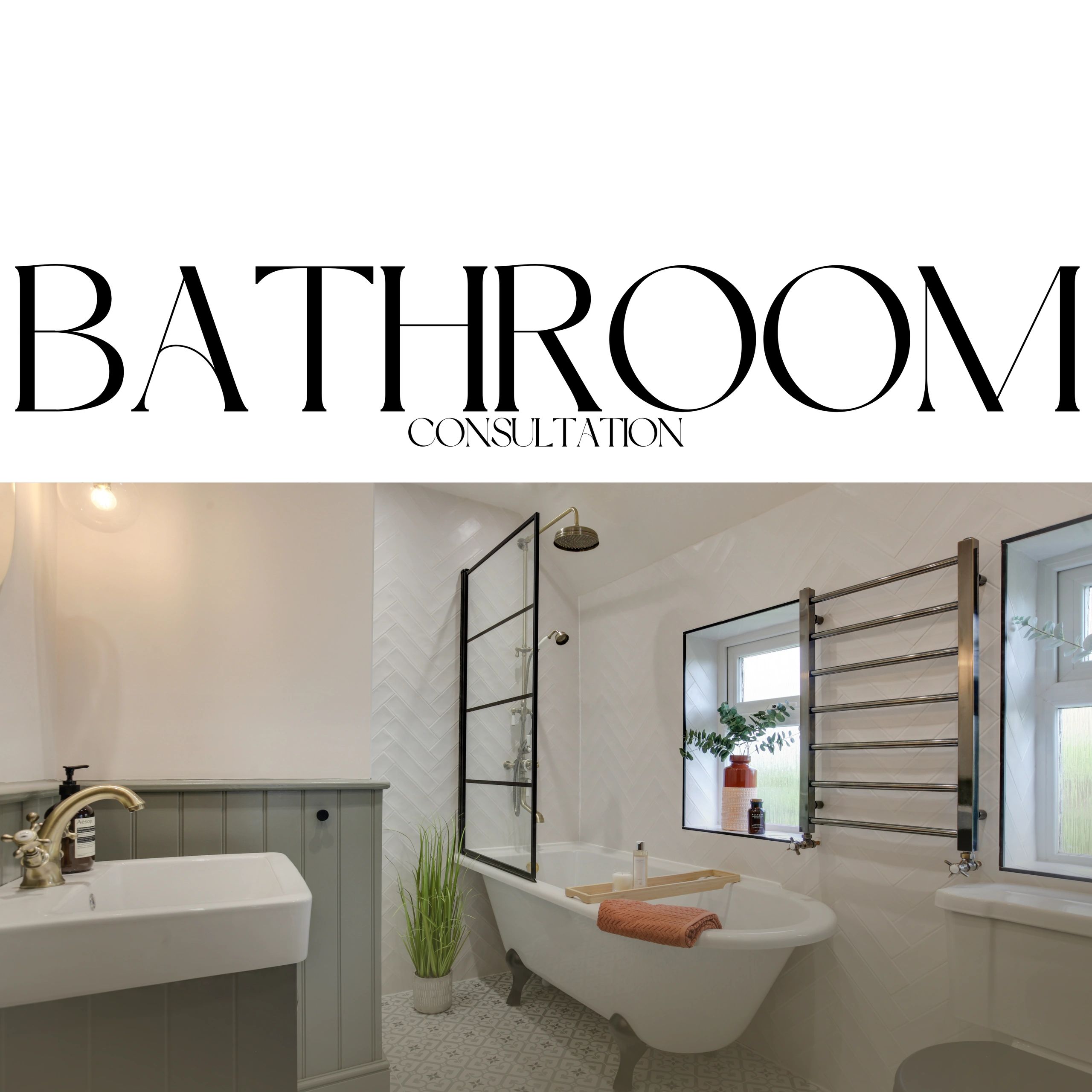 Stylish bathroom with clawfoot tub and modern fixtures.