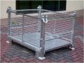 Galvanised palletainer with 4 collapsible sides