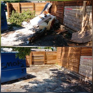 Clermont junk removal job