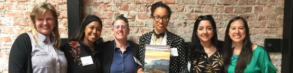 The Resilient Communities Initiative Equity Consulting Team celebrates with client Save the Bay