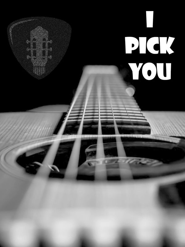 Through tender chords, one truth remains — I pick you.