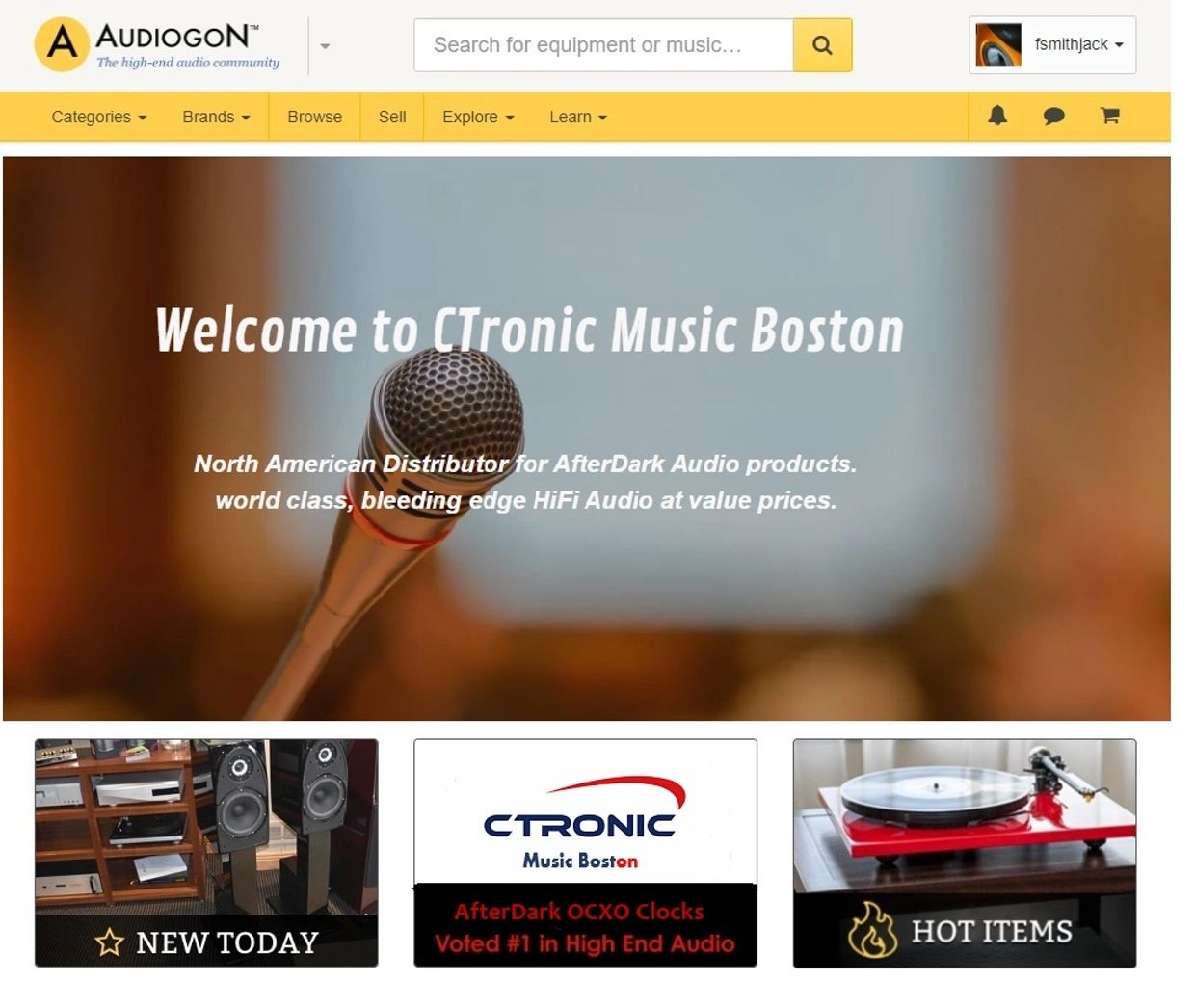 Audiogon - US Audiomart - CTronic Music - Distributor - AfterDark Audio 10MHz OCXO Master Clock - 
