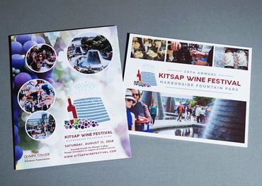 advertisement and photo album