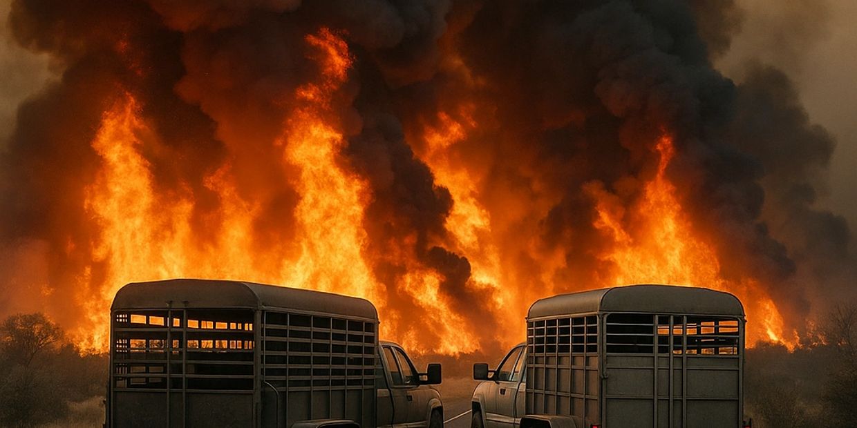 Waiting for their escort vehicle.