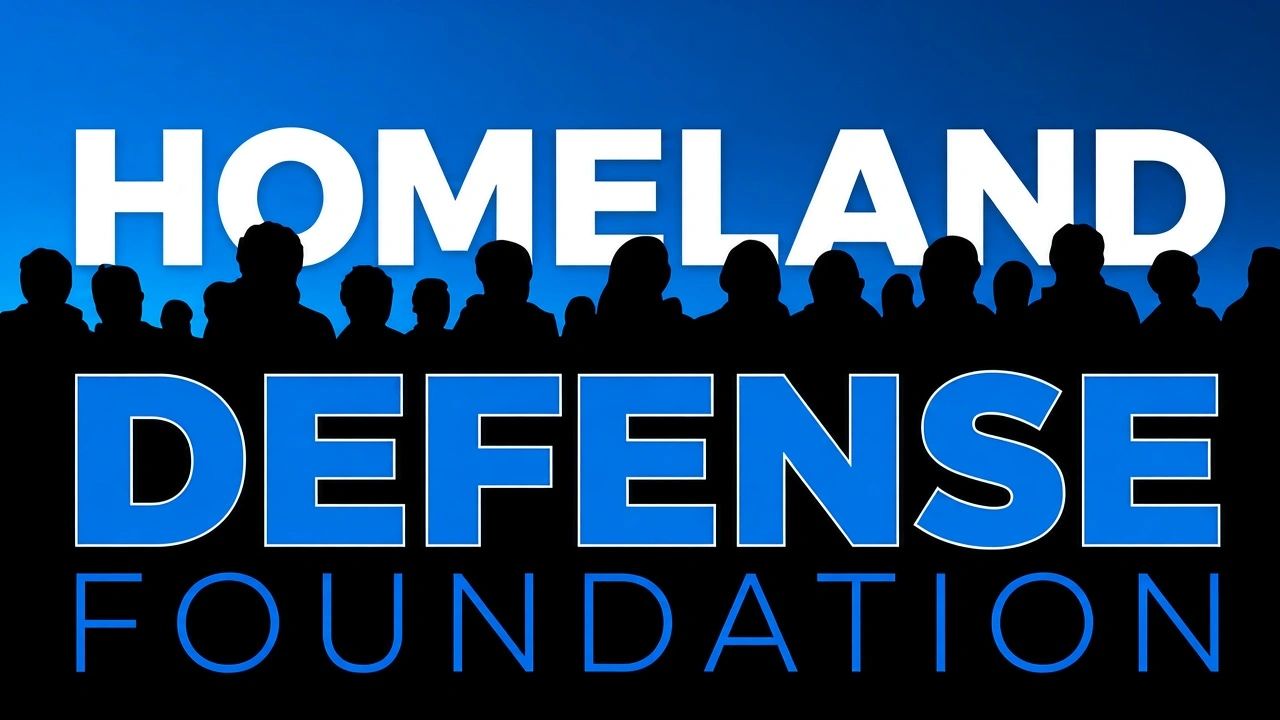 Homeland Defense Foundation logo with silhouettes.