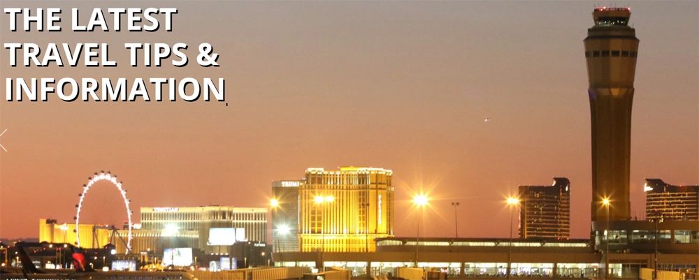 Screenshot of skyline image from Harry Reid International Airport website.