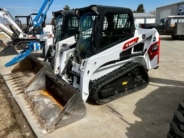 New skid loader in front of Rental agency in Fremont Nebraska.