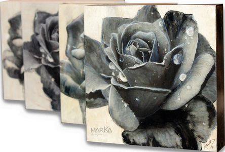 Marka Designs Art artwork. Charcoals on wood.