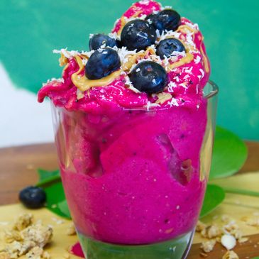 Custom smoothie bowls are an option at Big Energy Cafe in Fort Myers, FL