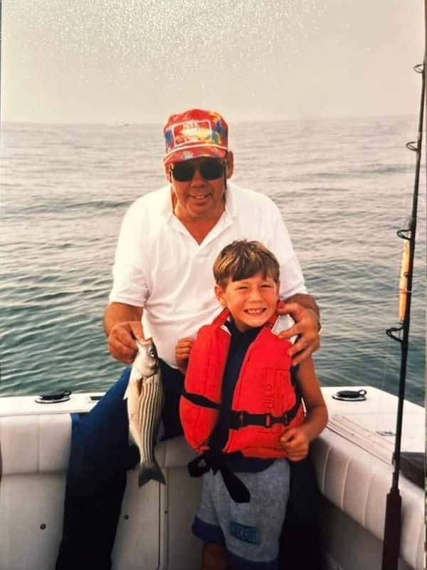 My grandpa James Barker and me James Barker III where it all started