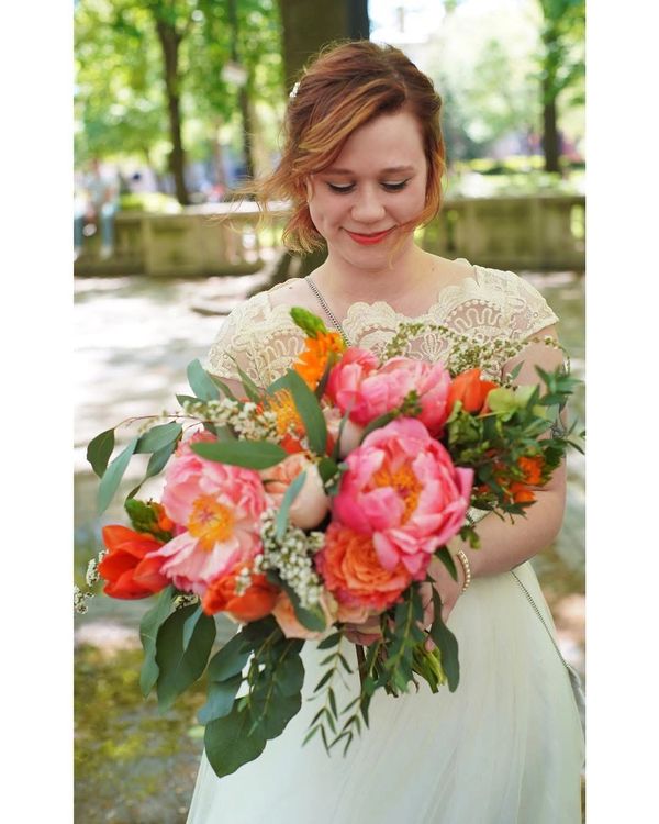 Wedding magic in Rittenhouse Square in Philadelphia with our traveling officiant.