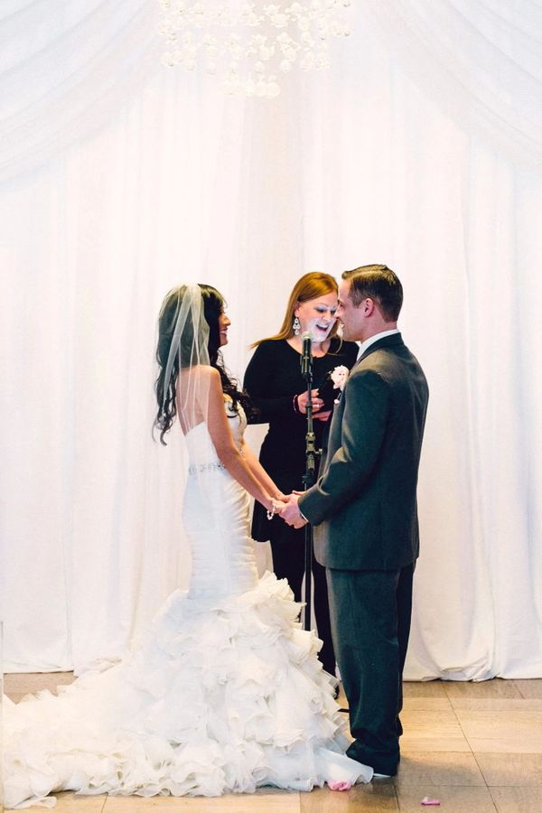 Wedding officiant leading a luxurious ceremony in Philadelphia.