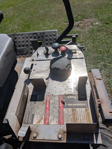 control panel, dual fuel tank