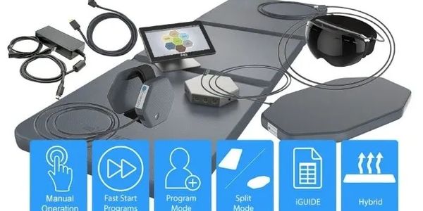 Advanced dental scanning equipment setup with various modes and manual operation.