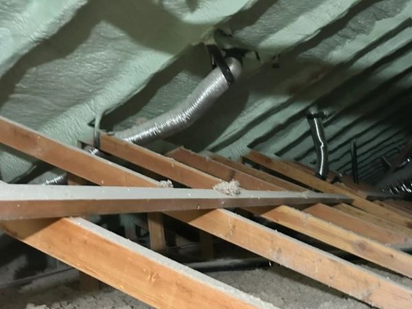 7. Spray foam attic insulation in Redding, CA for better energy efficiency.