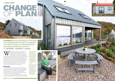 Barn home, self-build, Scottish house project, Build It November 2022, Jane Crittenden journalist